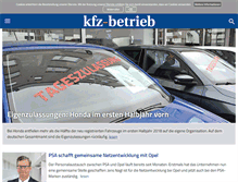 Tablet Screenshot of kfz-betrieb.vogel.de